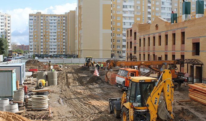 В Твери продолжается строительство детского сада в микрорайоне «Южный»